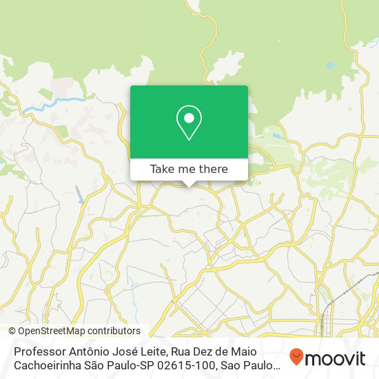 Professor Antônio José Leite, Rua Dez de Maio Cachoeirinha São Paulo-SP 02615-100 map