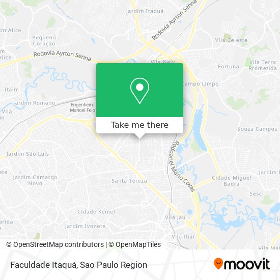 Mapa Faculdade Itaquá