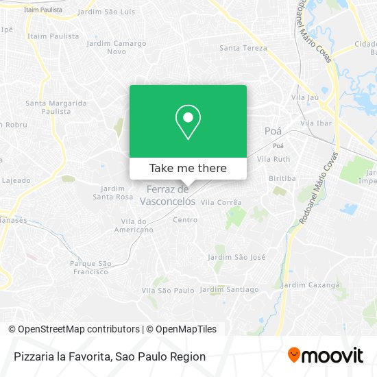 Mapa Pizzaria la Favorita