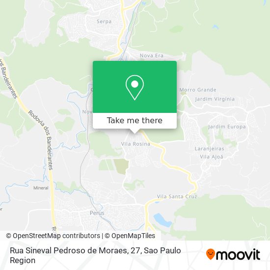 Rua Sineval Pedroso de Moraes, 27 map