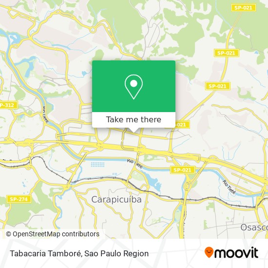 Tabacaria Tamboré map