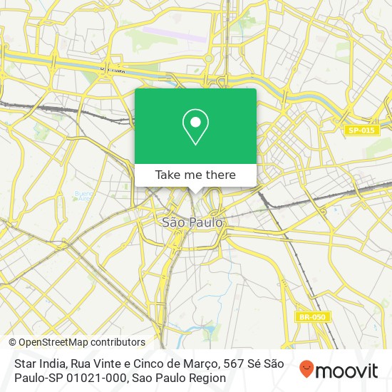 Star India, Rua Vinte e Cinco de Março, 567 Sé São Paulo-SP 01021-000 map