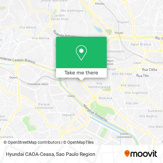 Hyundai CAOA-Ceasa map