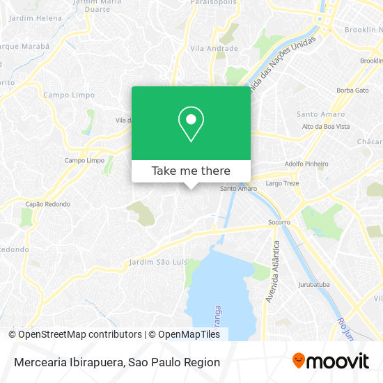 Mapa Mercearia Ibirapuera