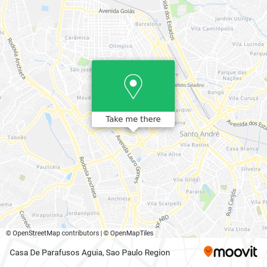 Casa De Parafusos Aguia map