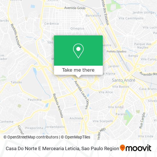 Casa Do Norte E Mercearia Leticia map
