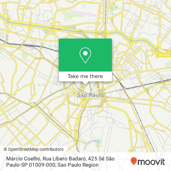 Márcio Coelho, Rua Líbero Badaró, 425 Sé São Paulo-SP 01009-000 map