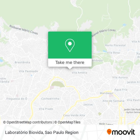 Laboratório Biovida map