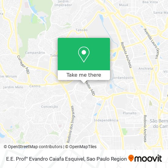 Mapa E.E. Prof° Evandro Caiafa Esquivel