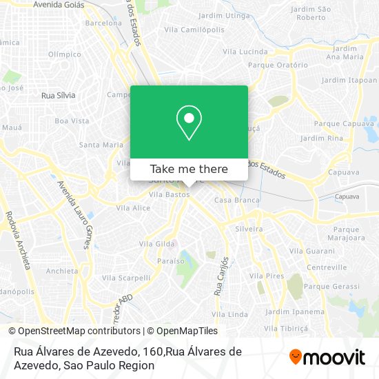 Rua Álvares de Azevedo, 160,Rua Álvares de Azevedo map