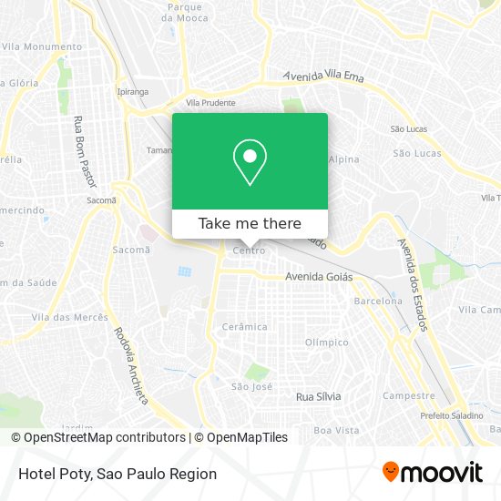 Hotel Poty map