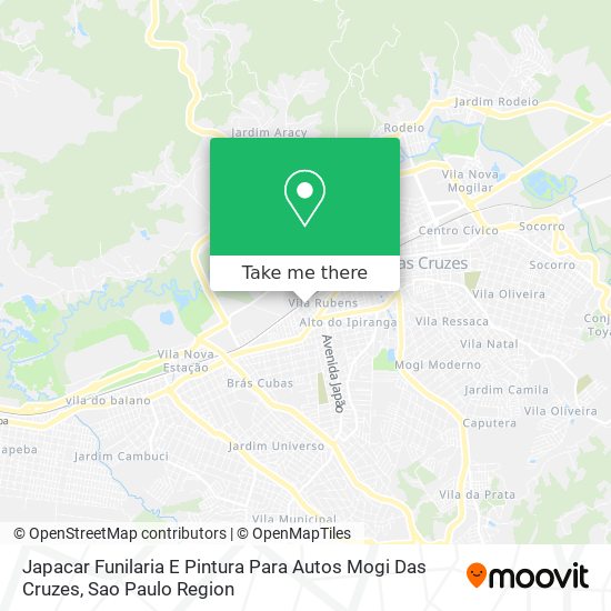 Mapa Japacar Funilaria E Pintura Para Autos Mogi Das Cruzes