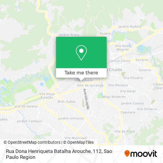 Mapa Rua Dona Henriqueta Batalha Arouche, 112