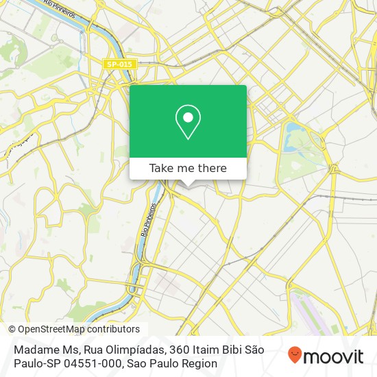 Madame Ms, Rua Olimpíadas, 360 Itaim Bibi São Paulo-SP 04551-000 map