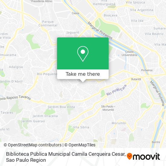 Biblioteca Pública Municipal Camila Cerqueira Cesar map