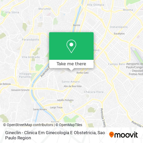 Gineclin - Clinica Em Ginecologia E Obstetricia map