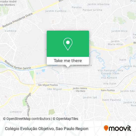 Colégio Evolução Objetivo map