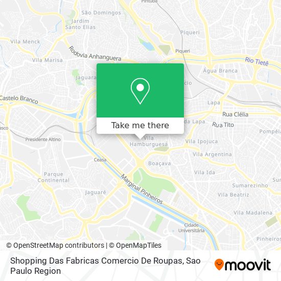 Shopping Das Fabricas Comercio De Roupas map