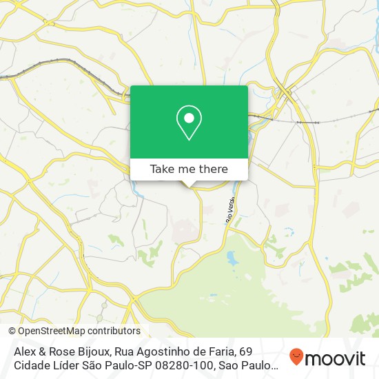 Alex & Rose Bijoux, Rua Agostinho de Faria, 69 Cidade Líder São Paulo-SP 08280-100 map