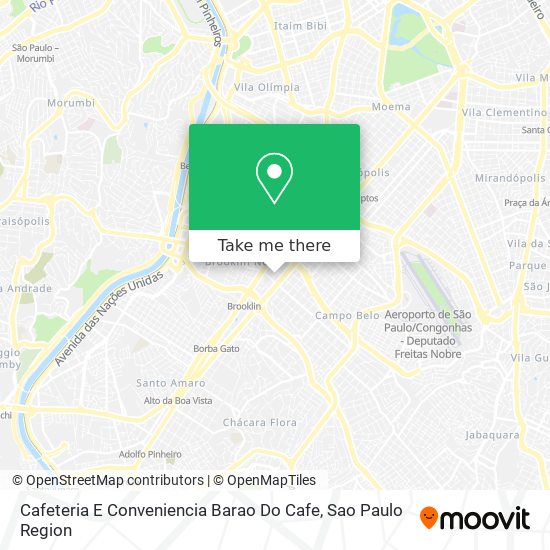 Cafeteria E Conveniencia Barao Do Cafe map