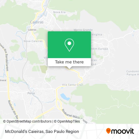 Mapa McDonald's Caieiras