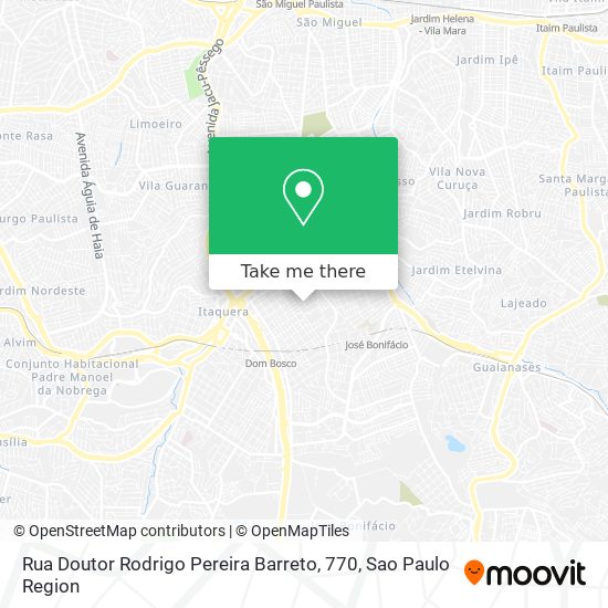 Mapa Rua Doutor Rodrigo Pereira Barreto, 770