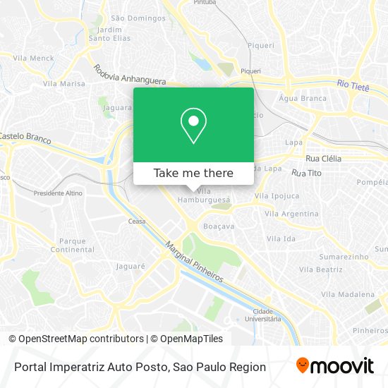 Mapa Portal Imperatriz Auto Posto