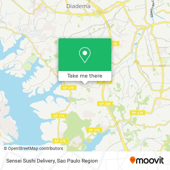Sensei Sushi Delivery map