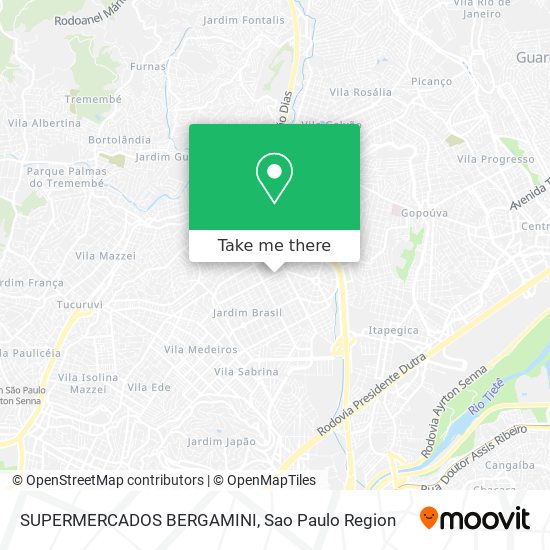 SUPERMERCADOS BERGAMINI map