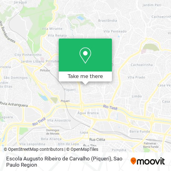 How to get to Escola Augusto Ribeiro de Carvalho (Piqueri) in