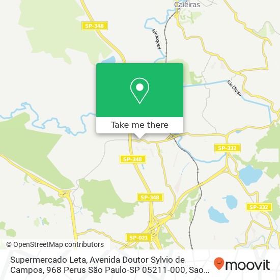 Supermercado Leta, Avenida Doutor Sylvio de Campos, 968 Perus São Paulo-SP 05211-000 map