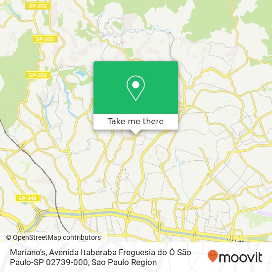 Mariano's, Avenida Itaberaba Freguesia do Ó São Paulo-SP 02739-000 map