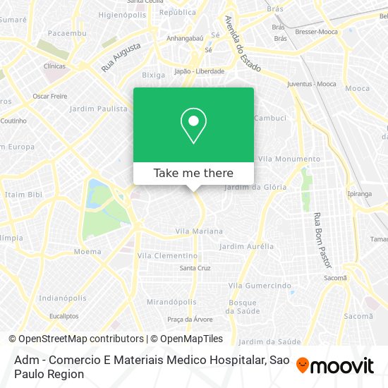 Adm - Comercio E Materiais Medico Hospitalar map