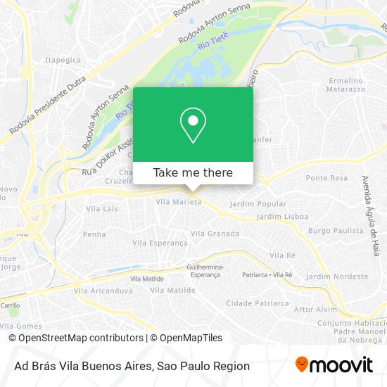 Ad Brás Vila Buenos Aires map