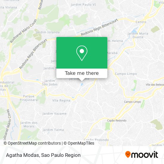 Mapa Agatha Modas