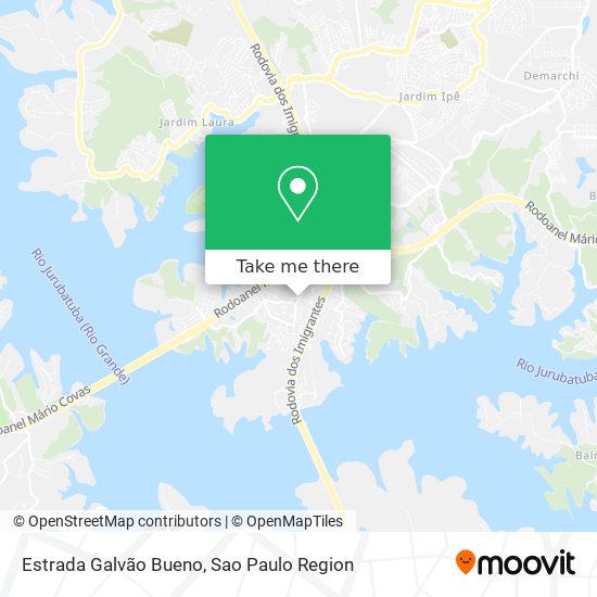 Estrada Galvão Bueno map