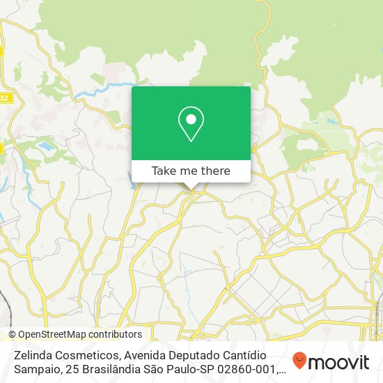 Zelinda Cosmeticos, Avenida Deputado Cantídio Sampaio, 25 Brasilândia São Paulo-SP 02860-001 map