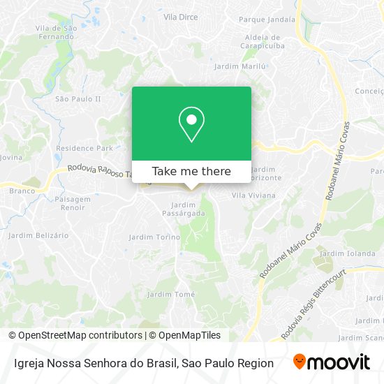 Mapa Igreja Nossa Senhora do Brasil