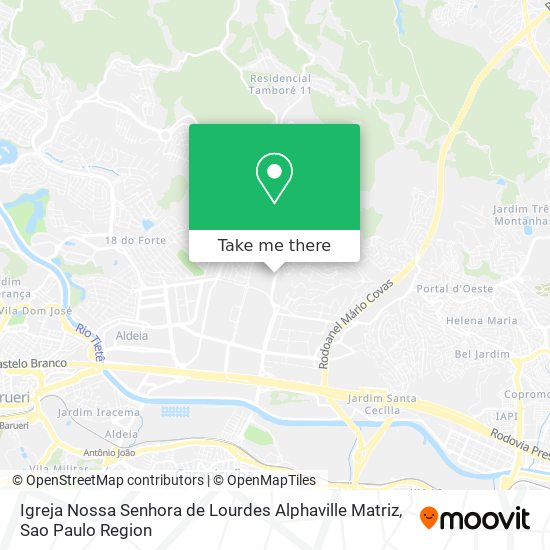 Igreja Nossa Senhora de Lourdes Alphaville Matriz map