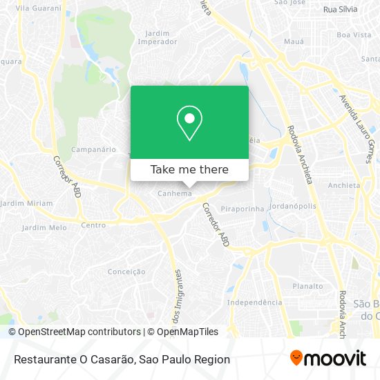 Mapa Restaurante O Casarão