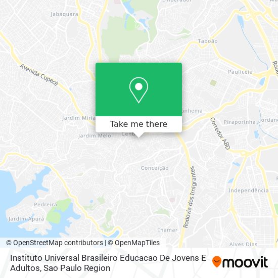 Instituto Universal Brasileiro Educacao De Jovens E Adultos map