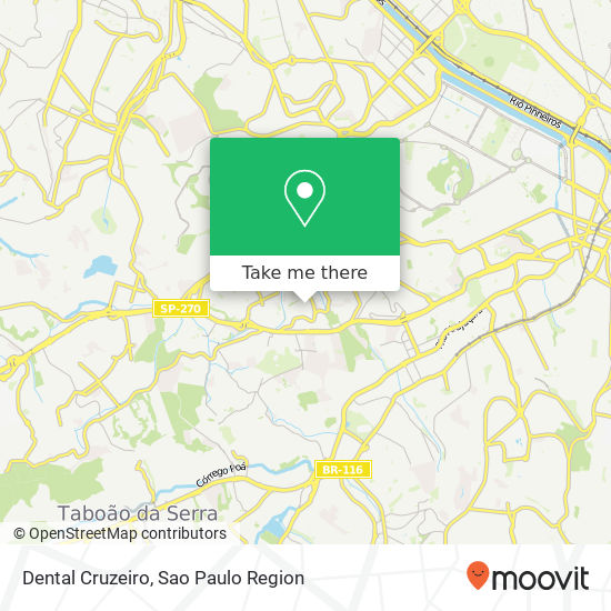 Dental Cruzeiro map