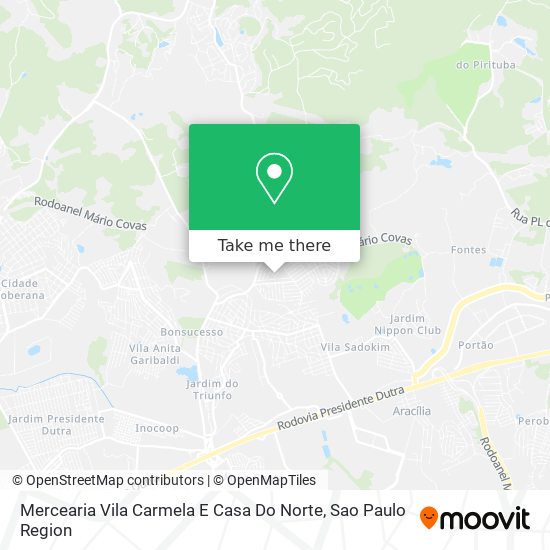 Mercearia Vila Carmela E Casa Do Norte map
