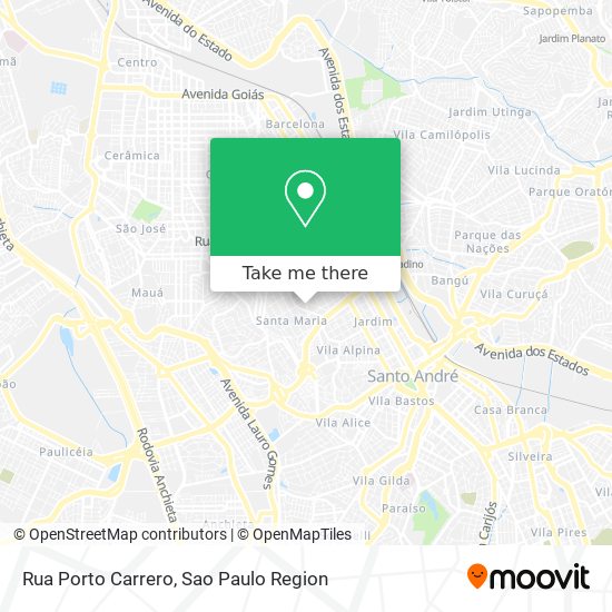 Rua Porto Carrero map