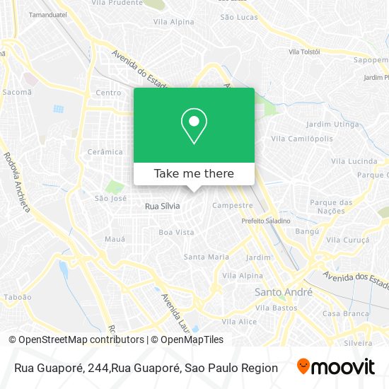 Mapa Rua Guaporé, 244,Rua Guaporé