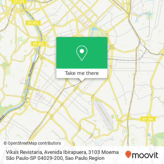 Vika's Revistaria, Avenida Ibirapuera, 3103 Moema São Paulo-SP 04029-200 map