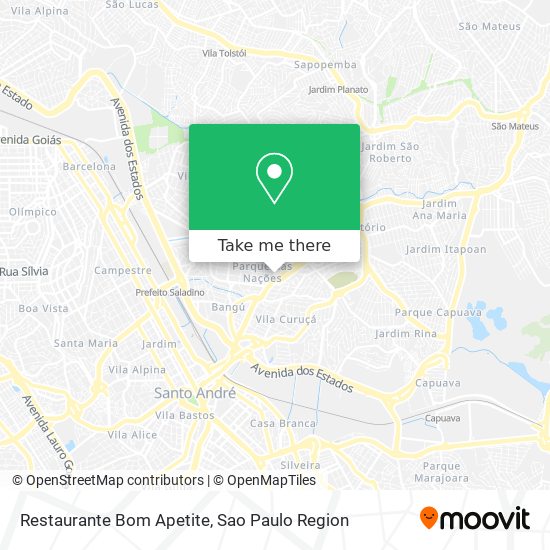 Mapa Restaurante Bom Apetite