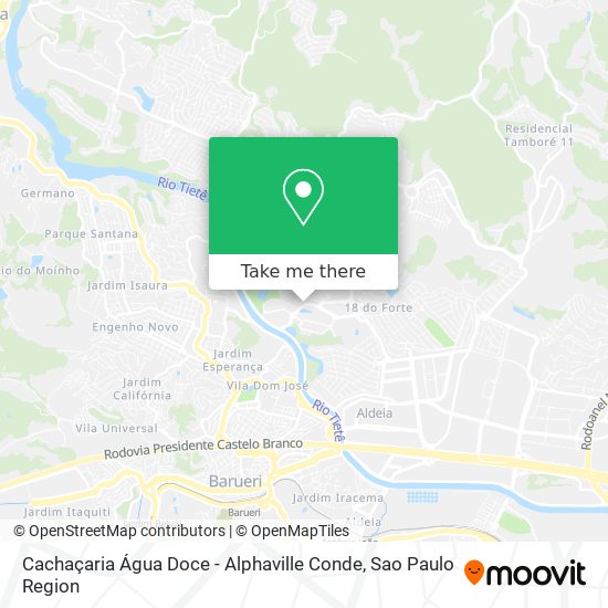 Cachaçaria Água Doce - Alphaville Conde map