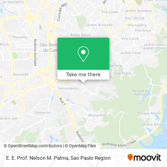 E. E. Prof. Nelson M. Palma map