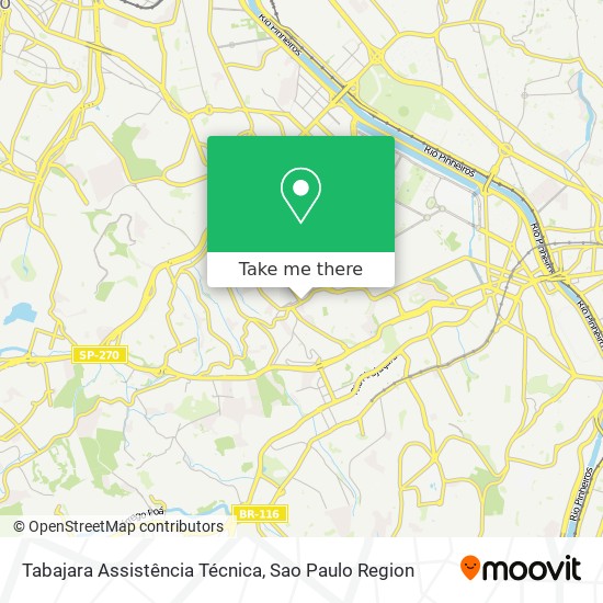 Tabajara Assistência Técnica map